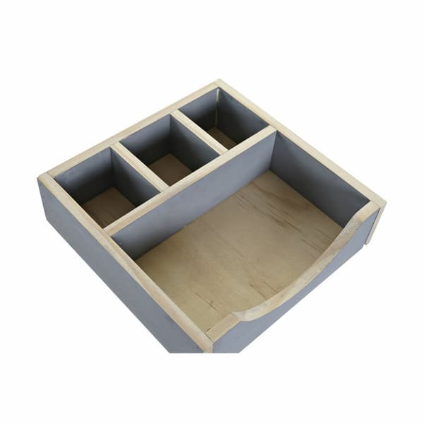 Arrangør DKD Home Decor Skrivebord Tre (18 x 18 x 7 cm) (2 pcs)