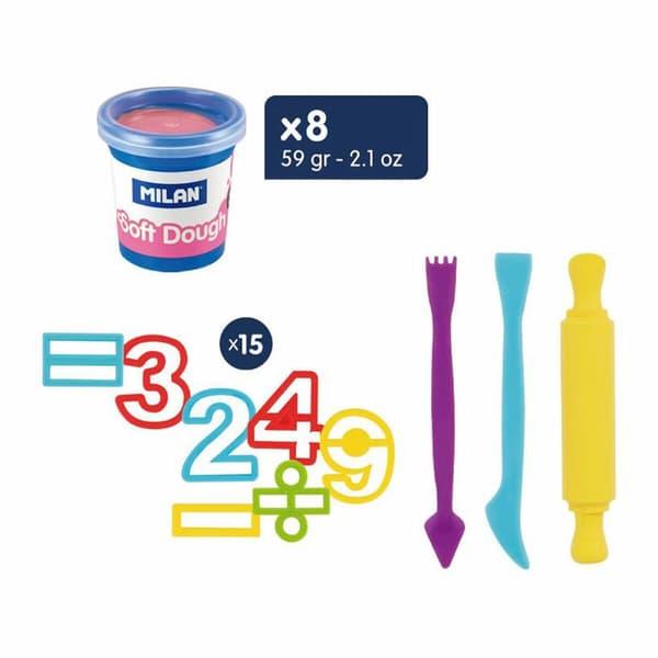 Modelleringspasta Milan Soft Dough Lots of Numvers