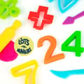 Miniatyrbilde 8 av 8: Modelleringspasta Milan Soft Dough Lots of Numvers
