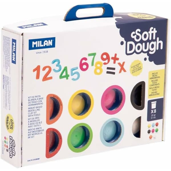 Mallinnusmassa Milan Soft Dough Lots of Numvers