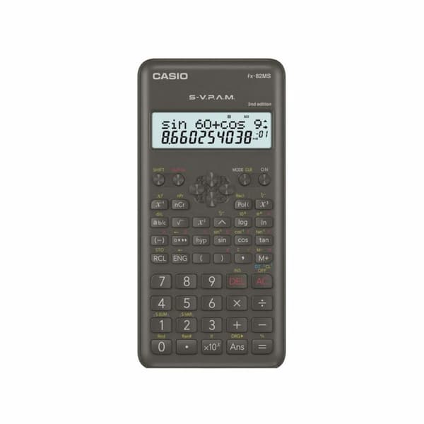 Lommeregner Casio FX-82MS-2 Sort