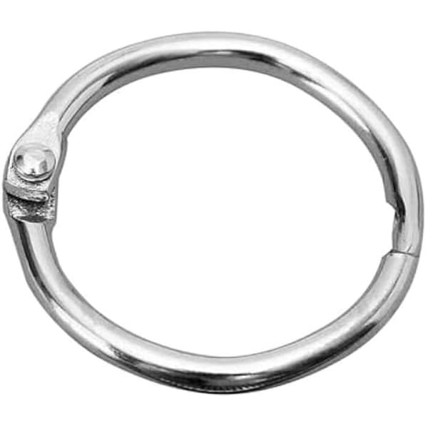 Gångjärnsringar - Liderpapel - n.5 - Nickelpläterad - 51 mm - Box med 10 ringar