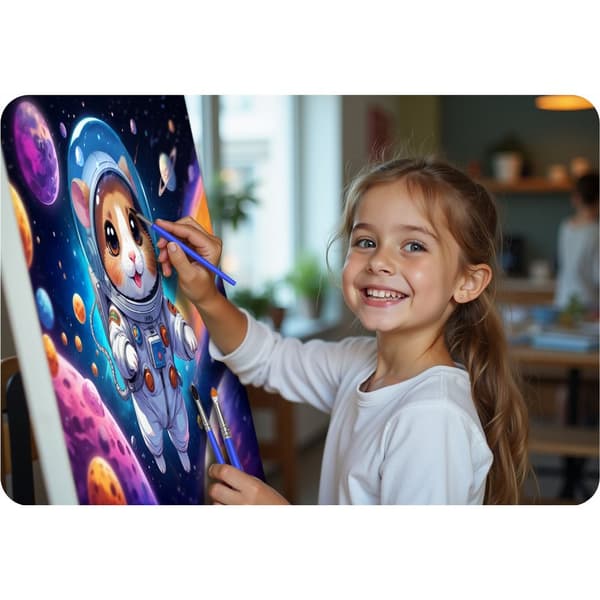 Billede til at male efter tal 40x50 cm Massido Astronauta