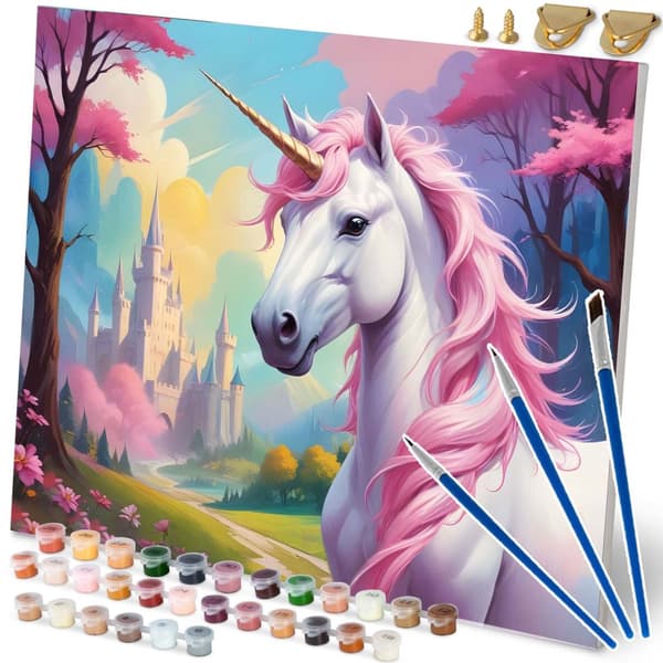 Kuva maalausta varten numeroilla 40x50 cm Massido Unicorn