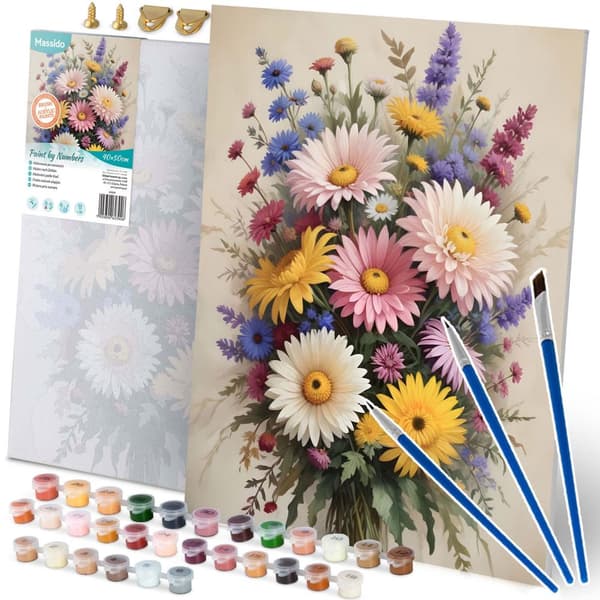Kuva maalattava numeroilla 40x50 cm Massido Flowers