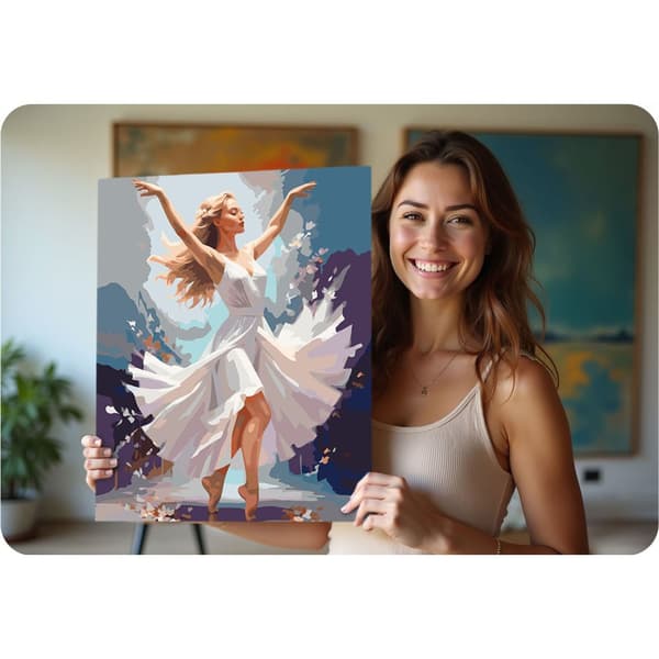 Billede til at male efter tal 40x50 cm Massido Dancing Woman
