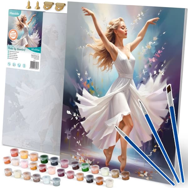 Billede til at male efter tal 40x50 cm Massido Dancing Woman