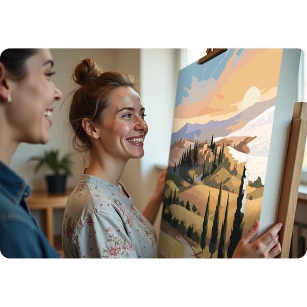 Billede til at male efter tal 40x50 cm Massido Landskab