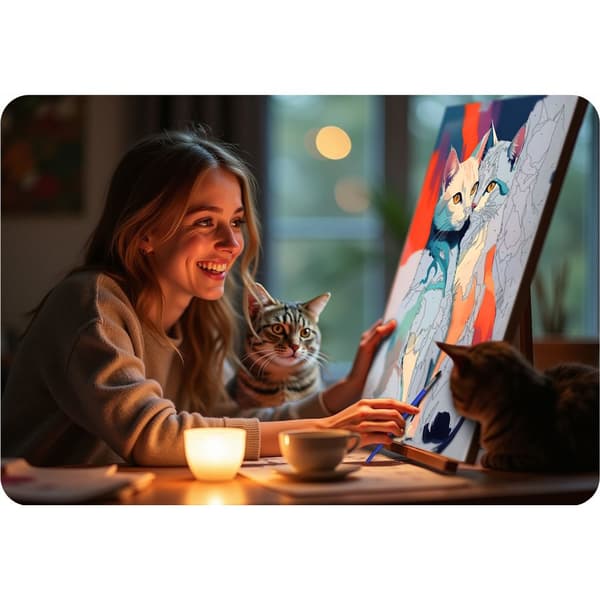 Billede til at male efter tal 40x50 cm Massido Cats