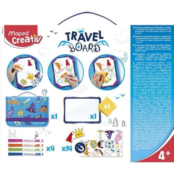 MAPED CREATIV - Travel Board - Resande skiffer Magnetiska och raderbara ritningar
