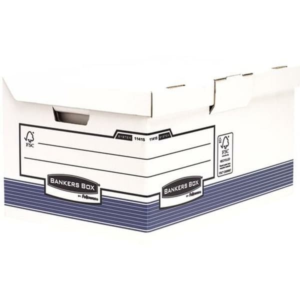 Filbox Fellowes Maxi Blå Vit 31 x 39 x 56 cm 10 antal