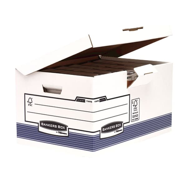 Arkivboks Fellowes Maxi Blå Hvid 31 x 39 x 56 cm 10 enheder