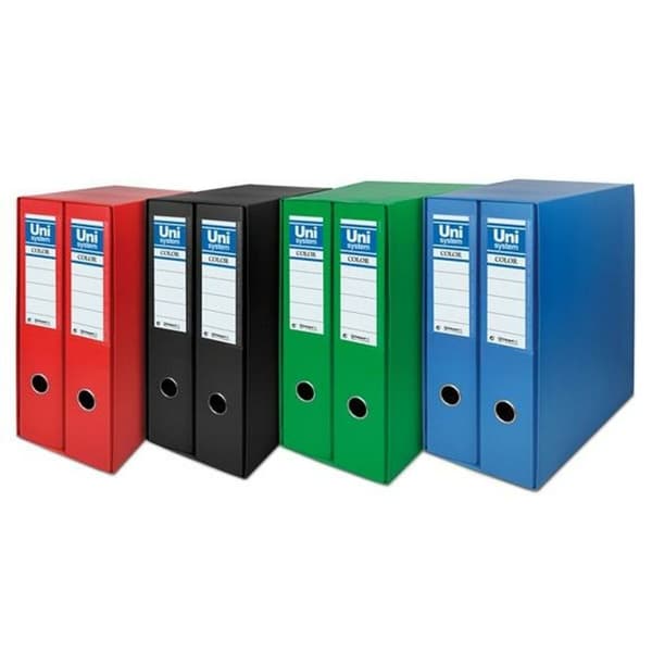 Spak til arkivskap Unipapel 2 Deler Svart A4 31,8 x 29 x 7,5 cm