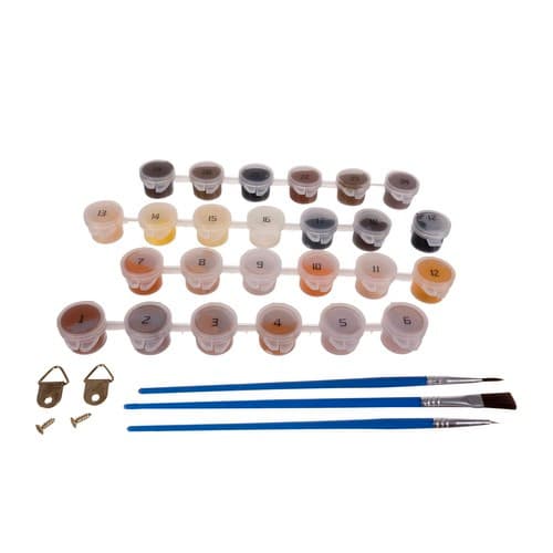 Paint By Number Set | Pensler, maling og lerret på treramme | Rev 40x50cm