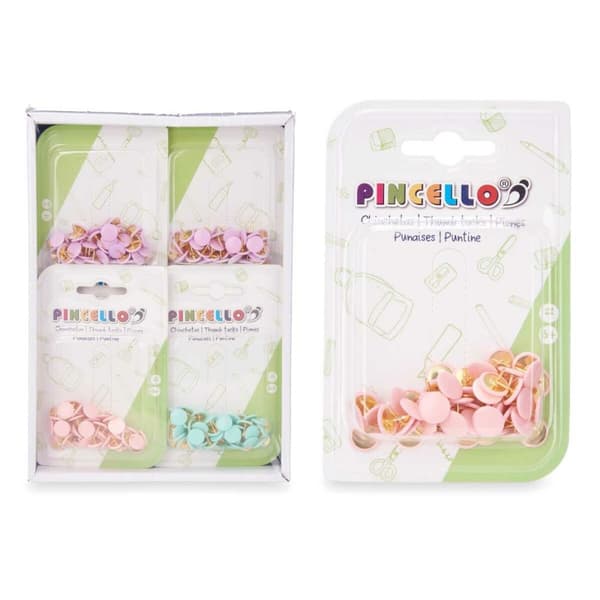 Häftstift Pincello 654 Multicolour Metall (12 antal)