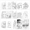 Miniatyrbild 4 av 6: Manga anteckningsbok - Buki France - Professionellt manga studio - 25 sidor - 8 alkoholpennor - Blandat