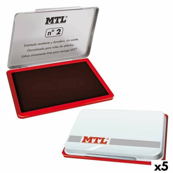 Metallisk seglstempel MTL Rød (5 enheder)