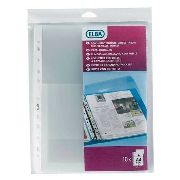 Fodral Elba Transparent A4 10 Delar (5 antal)