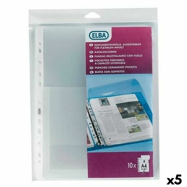 Covers Elba Gennemsigtig A4 10 Dele (5 enheder)