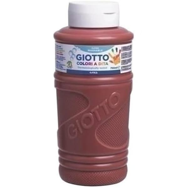 Fingerfärg - GIOTTO - Brun - 750 ml - Icke giftig - För barn från 3 år
