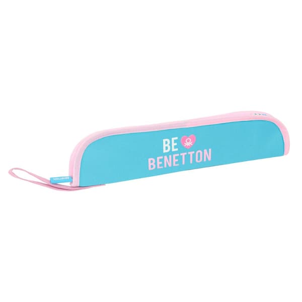 Fløjteholder Benetton Unique Pink Turkisblå 37 x 8 x 2 cm