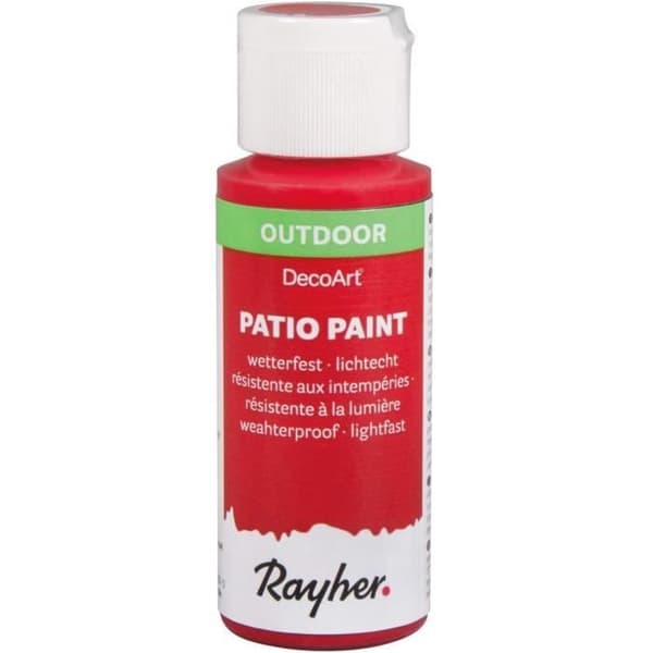 Rayher Hobby Rayher uteplatsfärg 59 ml Körsbärsröd - 38610286