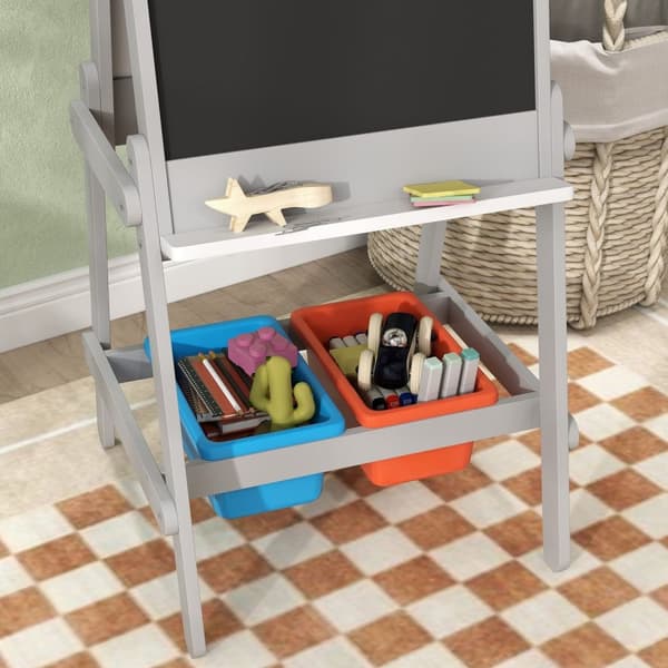 Rootz 3 -i -1 Kids Maleri Easel - Chalkboard - Whiteboard - Creative Fun - 51 cm x 50 cm x 108 cm