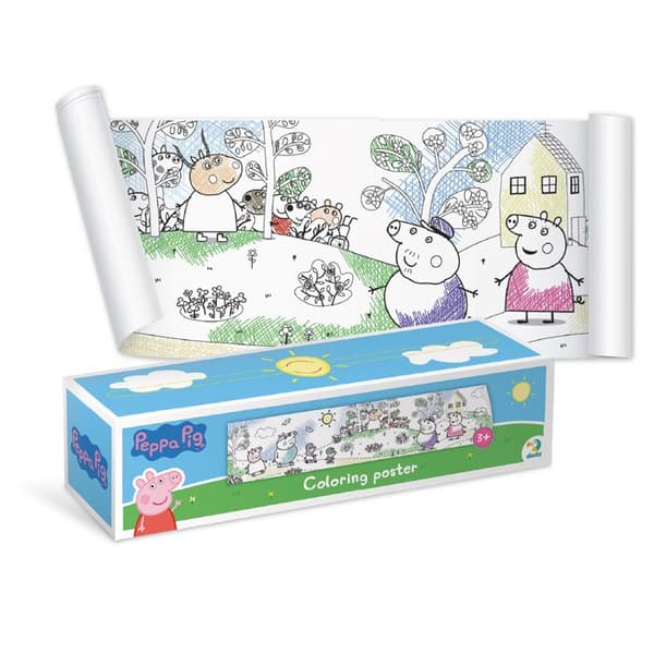 Kreativlåda - Peppa Pig - Färgläggningsrulle - 1 rulle - För barn från 3 år - Unisex
