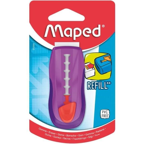 Påfyllningsbart suddgummi med plastskydd - MAPED - Universal Gom Stick - För barn - Bra styvhet