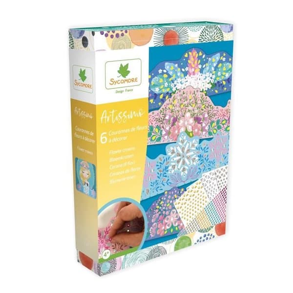 Set med 6 prinsesskronor att dekorera - SYCOMORE - Kreativ fritid - För barn från 4 år