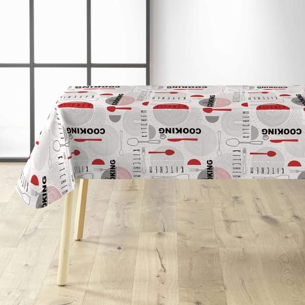 Vaxduk per meter - Bredd 140 cm - Kök - Vit