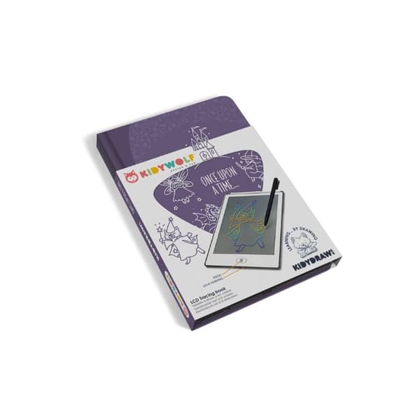 Ritplatta - Kidywolf - Kidydraw-Mini - LCD-skärm - 30 illustrationer - Lätt och kompakt