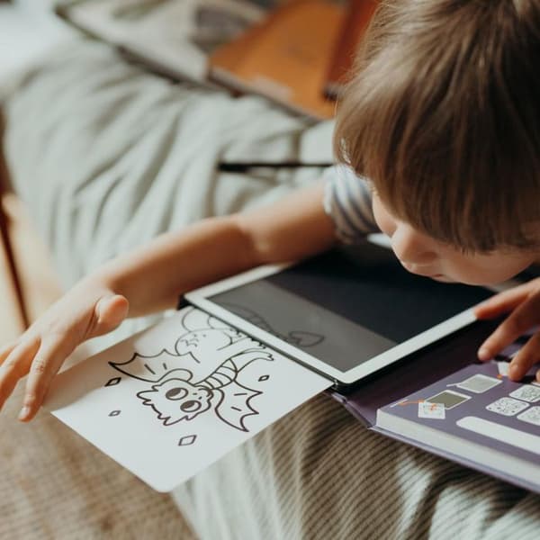 Kidywolf - Kidydraw-Mini Ritbord Djur - NESPART