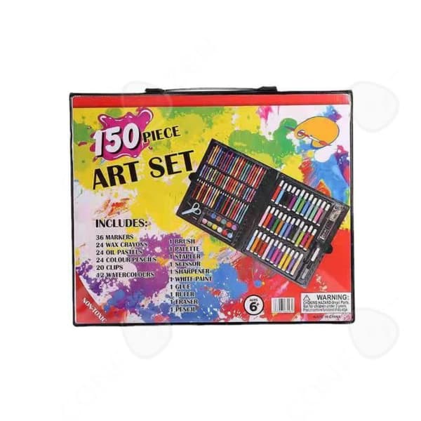 CONFO® 150 delar barnpensel Akvarellpenna Set Graffiti Art Pennor Gör-det-själv målningsverktyg Presentask