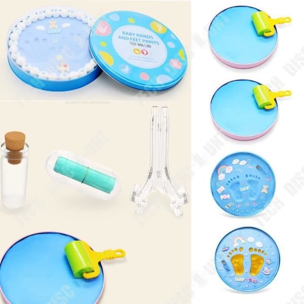TD® Molding Baby Mage Gravid kvinna Handavtryck Födelse Souvenir DIY Leksak Bläck och fötter Nyfödda Barn Present