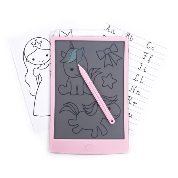 Kidea 8,5" LCD Transparent Tablet Pink