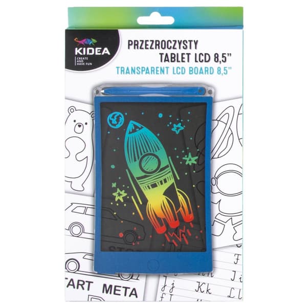 Kidea 8,5" LCD Transparent Tablet Blå