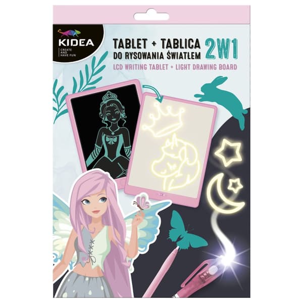 Tablet + lys tegnebræt 11" Princesses 2in1 Kidea