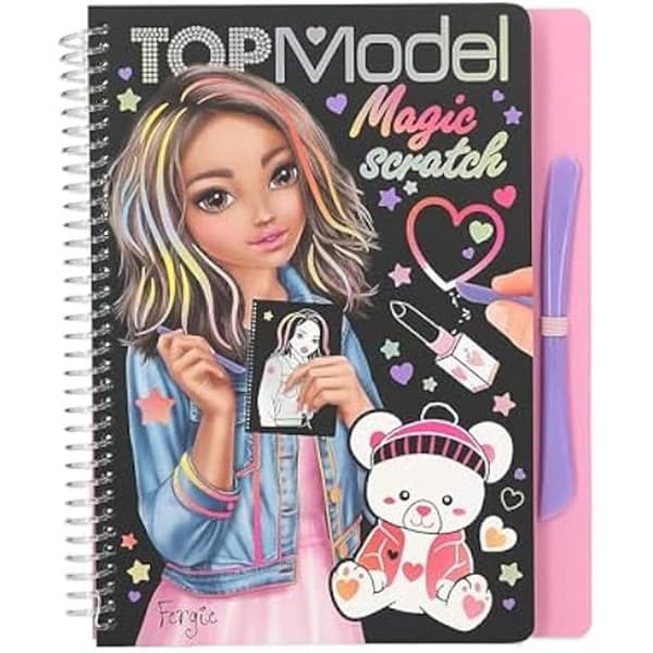 Rubbla bok - Depesche - TOPModel 13266 - 20 sidor - Grattmotiv - Regnbåg färger