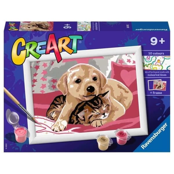 Ravensburger Paint by Numbers Kit - E-serien - För barn från 9 år och uppåt - Flerfärgad