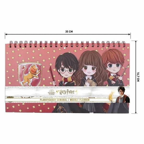 Ugentlig Planner Harry Potter Blå Rød A4