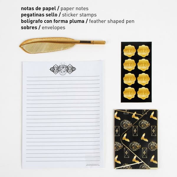Brevpapper Set Harry Potter Vit 21,5 x 32,0 x 0,8 cm