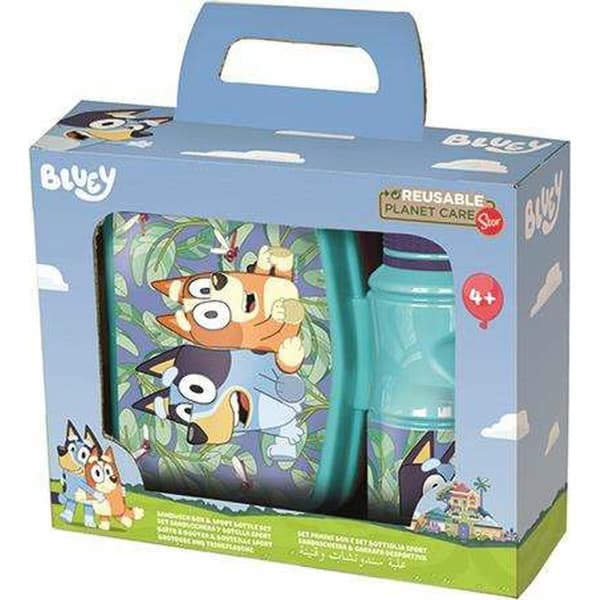 Madkasse med Vandbeholder Bluey