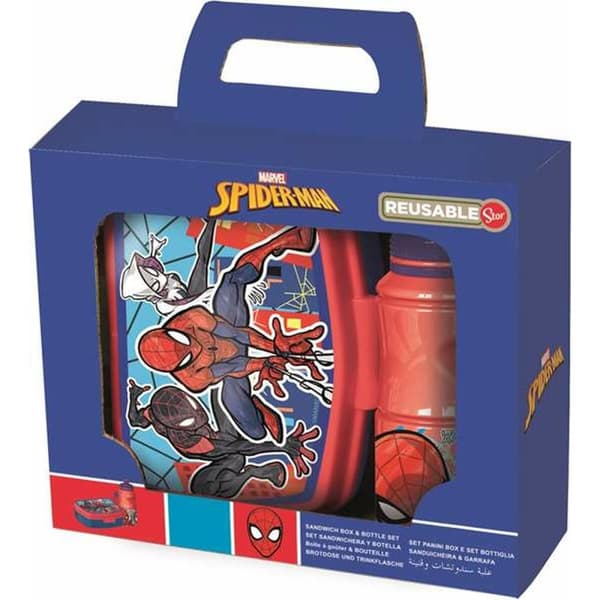 Matboks med flaske Spider-Man Mob Rules
