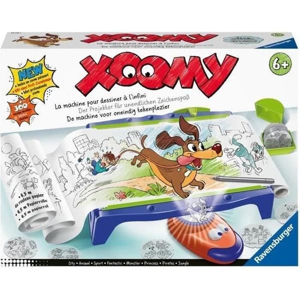 Xoomy Maxi med rulle - Ravensburger - Kreativt spel - Ritbord - 72 modellfilmer - Från 6 år