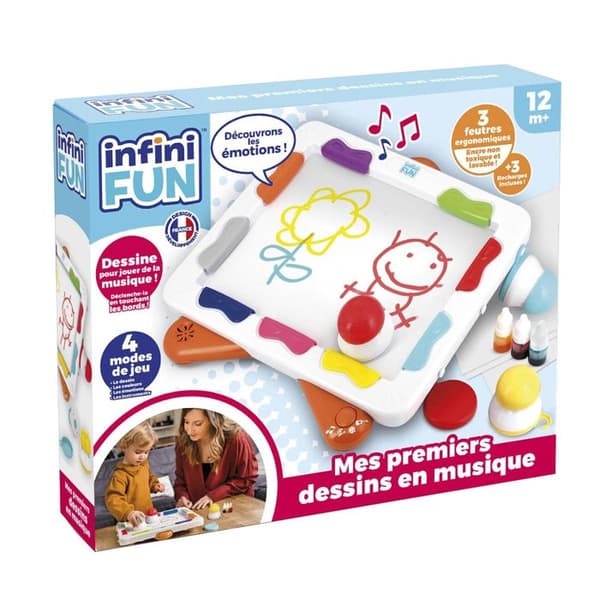 Färgläggningsspel - Infini Fun - Xylopad - Mångfärgad - 3 ergonomiska färgpennor - 12 månader och uppåt