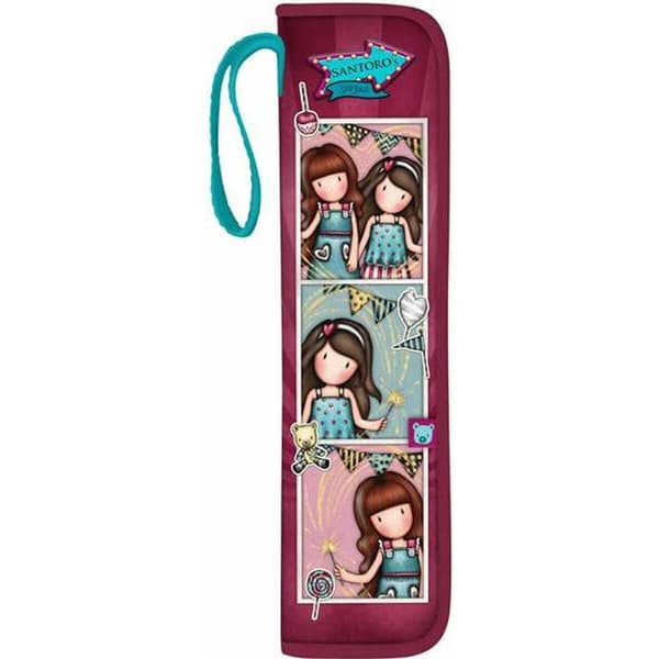 Fløjteholder Gorjuss Fireworks Rødbrun 10 x 36 x 2,5 cm