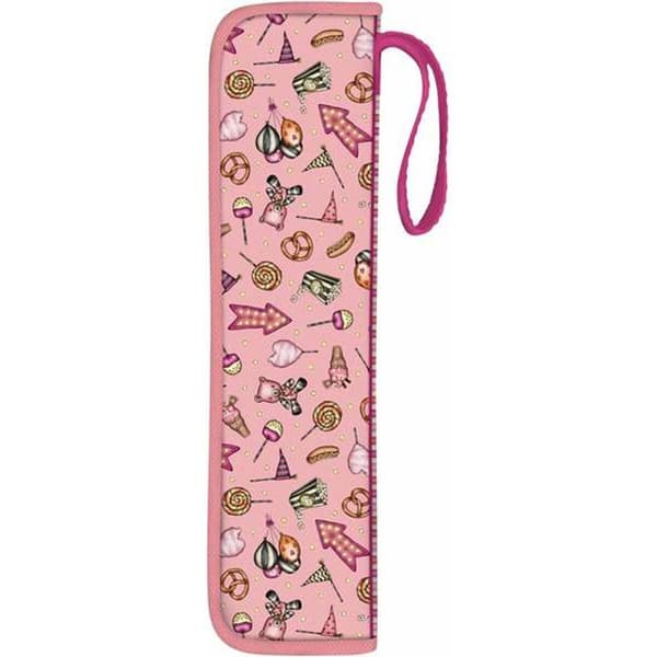 Fløjteholder Gorjuss Carousel Laksefarvet 10 x 36 x 2,5 cm
