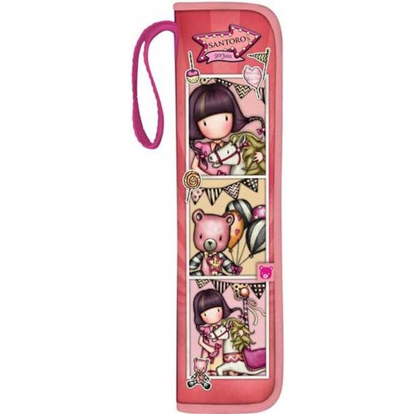 Fløjteholder Gorjuss Carousel Laksefarvet 10 x 36 x 2,5 cm