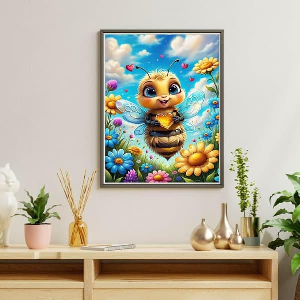 Bomclap Bee Timanttimaalaus - Kodinsisustus, 30x40 cm